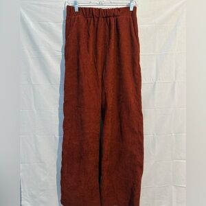 Burnt Orange Corduroy wide Pants